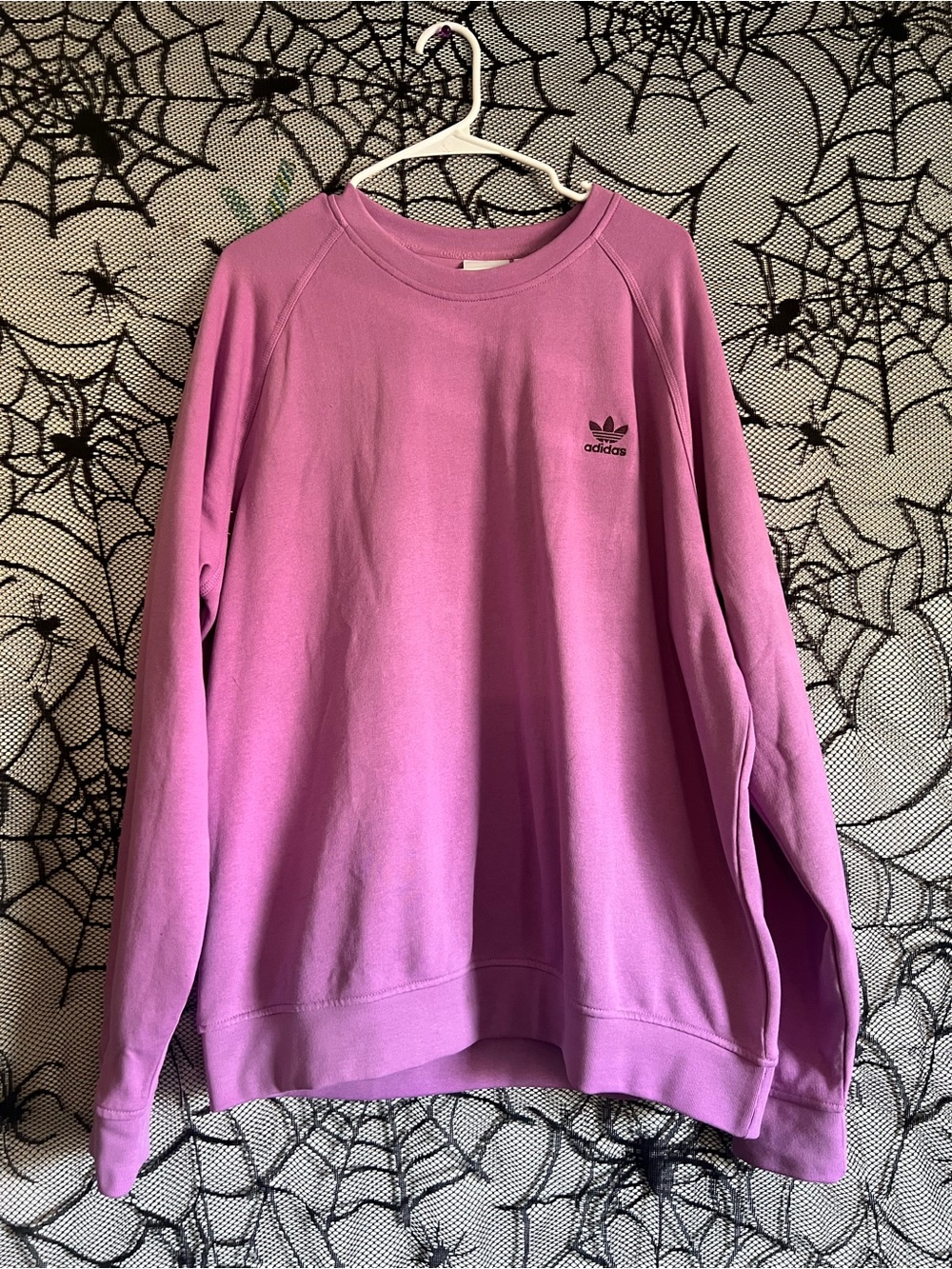 ADIDAS MENS XL PINK FRENCH TERRY SWEATSHIRT